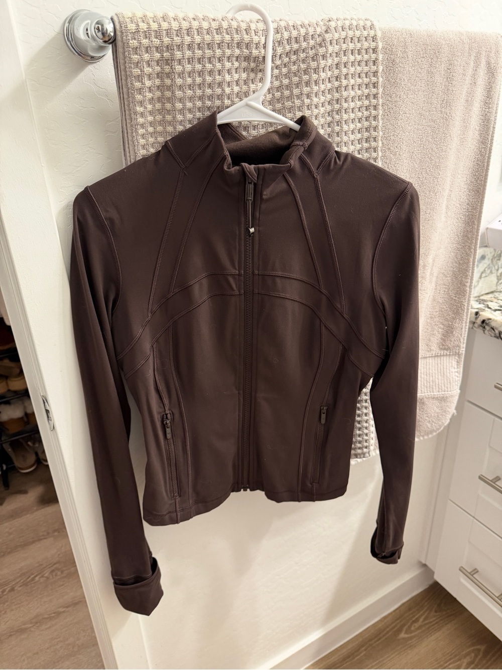 Lululemon Nulu Cropped Define Jacket - Dark Brown - Size 8